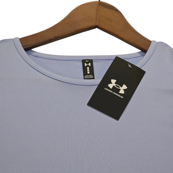 UNDER ARMOUR UA Motion Loose Women's Short Sleeve Shirt, Light Blue, Size Medium - Picture 5 of 11
